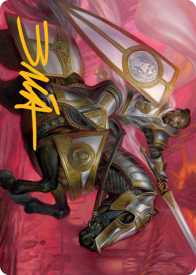 Sigiled Sentinel Art Card (Gold-Stamped Signature) [March of the Machine Art Series] | Jomio and Rueliete's Cards and Comics