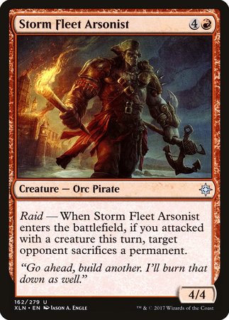 Storm Fleet Arsonist [Ixalan] | Jomio and Rueliete's Cards and Comics