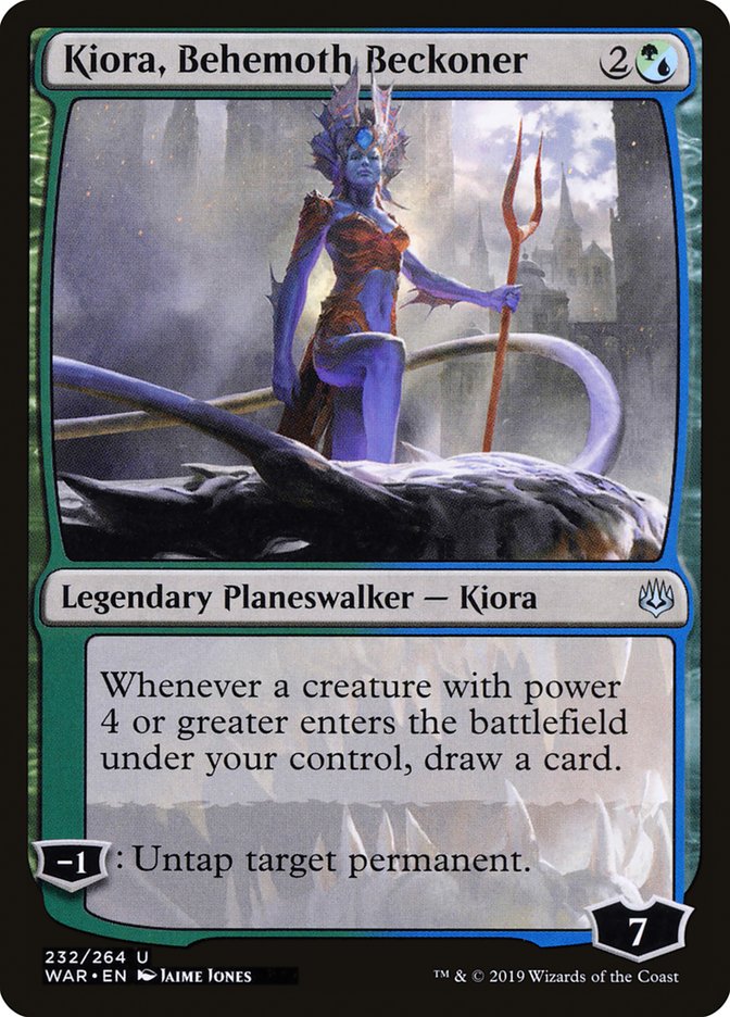 Kiora, Behemoth Beckoner [War of the Spark] | Jomio and Rueliete's Cards and Comics