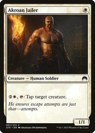 Akroan Jailer [Magic Origins] | Jomio and Rueliete's Cards and Comics
