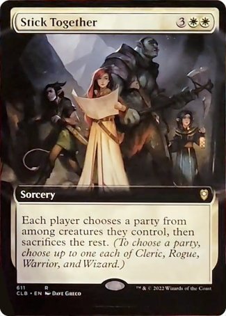 Stick Together (Extended Art) [Commander Legends: Battle for Baldur's Gate] | Jomio and Rueliete's Cards and Comics
