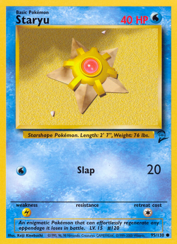 Staryu (95/130) [Base Set 2] | Jomio and Rueliete's Cards and Comics