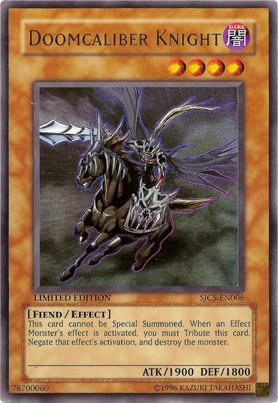 Doomcaliber Knight [SJCS-EN006] Ultra Rare | Jomio and Rueliete's Cards and Comics