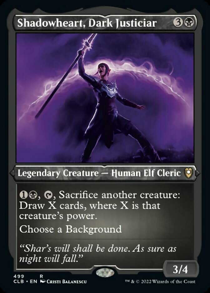 Shadowheart, Dark Justiciar (Foil Etched) [Commander Legends: Battle for Baldur's Gate] | Jomio and Rueliete's Cards and Comics
