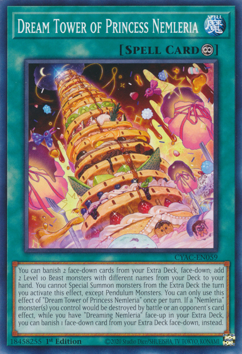 Dream Tower of Princess Nemleria [CYAC-EN059] Common | Jomio and Rueliete's Cards and Comics