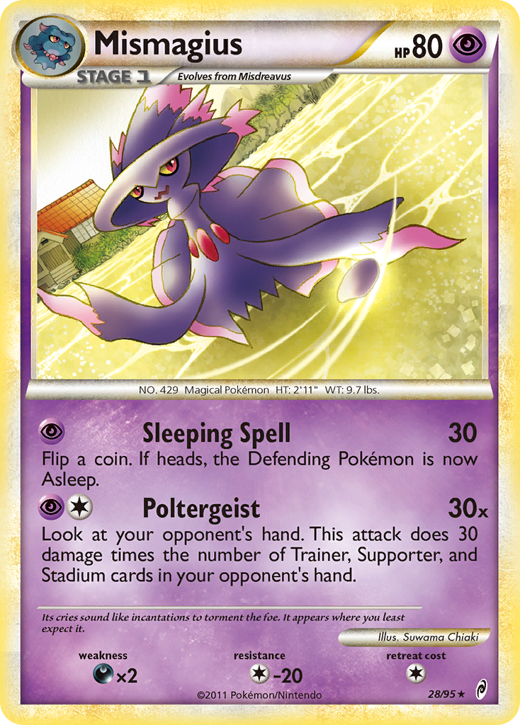 Mismagius (28/95) [HeartGold & SoulSilver: Call of Legends] | Jomio and Rueliete's Cards and Comics