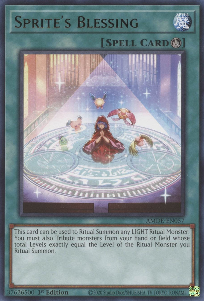 Sprite's Blessing [AMDE-EN057] Rare | Jomio and Rueliete's Cards and Comics
