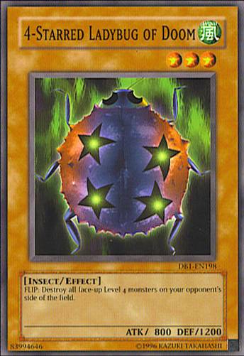 4-Starred Ladybug of Doom [DB1-EN198] Common | Jomio and Rueliete's Cards and Comics