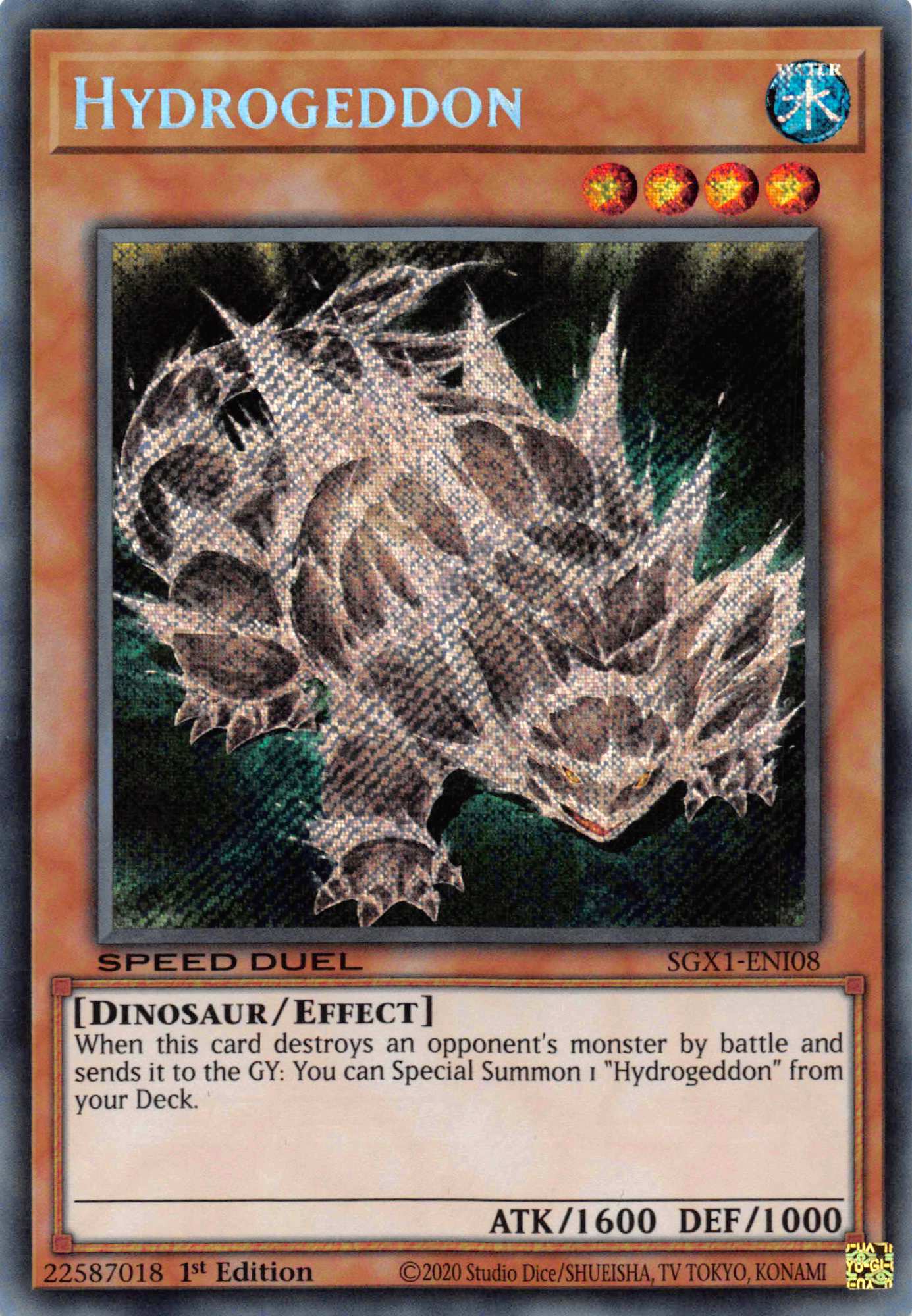 Hydrogeddon [SGX1-ENI08] Secret Rare | Jomio and Rueliete's Cards and Comics
