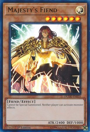 Majesty's Fiend [DUDE-EN035] Ultra Rare | Jomio and Rueliete's Cards and Comics