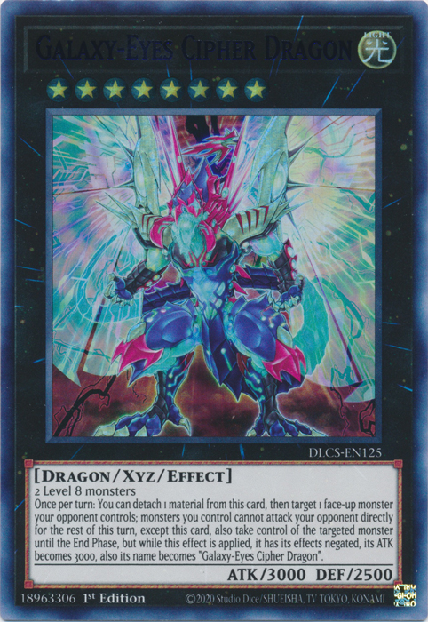 Galaxy-Eyes Cipher Dragon (Blue) [DLCS-EN125] Ultra Rare | Jomio and Rueliete's Cards and Comics
