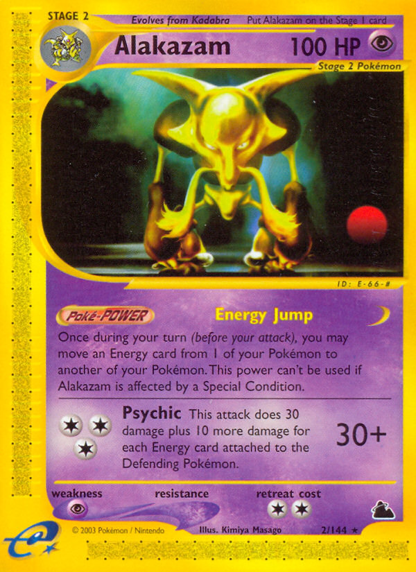 Alakazam (2/144) [Skyridge] | Jomio and Rueliete's Cards and Comics