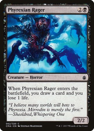 Phyrexian Rager [Commander Anthology] | Jomio and Rueliete's Cards and Comics