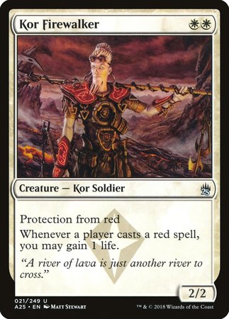 Kor Firewalker [Masters 25] | Jomio and Rueliete's Cards and Comics