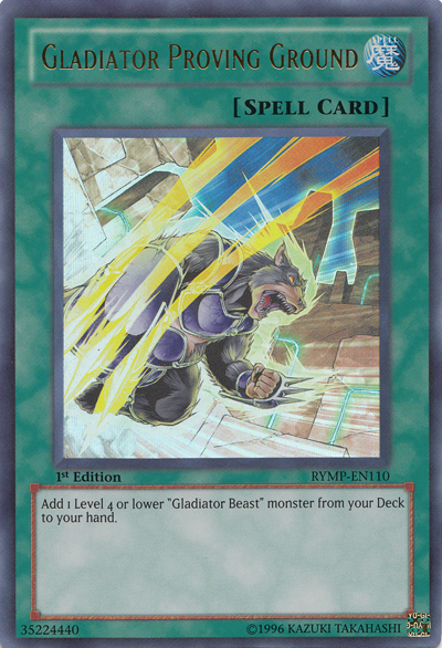 Gladiator Proving Ground [RYMP-EN110] Ultra Rare | Jomio and Rueliete's Cards and Comics