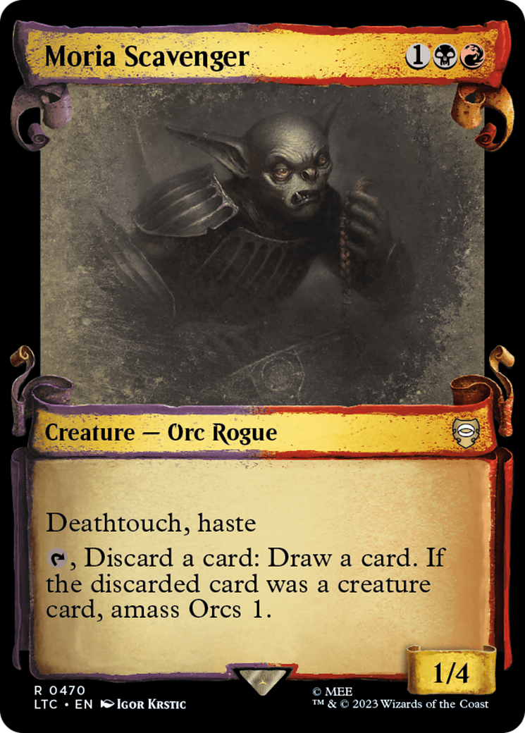 Moria Scavenger [The Lord of the Rings: Tales of Middle-Earth Commander Showcase Scrolls] | Jomio and Rueliete's Cards and Comics