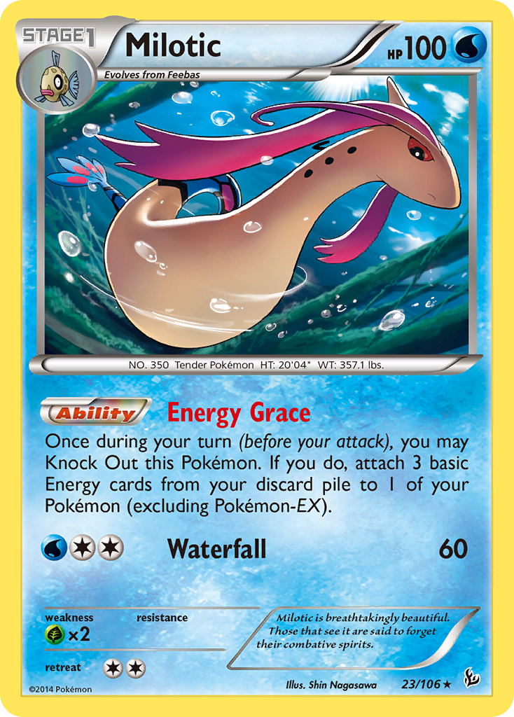 Milotic (23/106) [XY: Flashfire] | Jomio and Rueliete's Cards and Comics