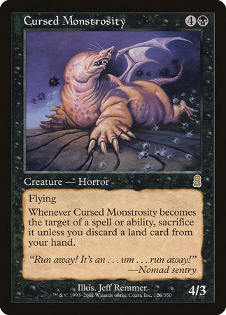 Cursed Monstrosity [Odyssey] | Jomio and Rueliete's Cards and Comics