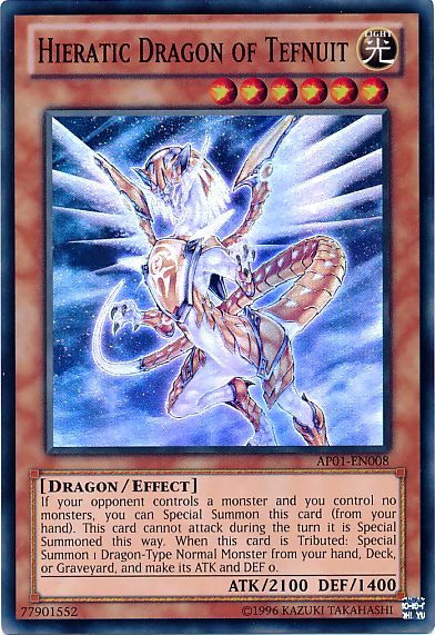 Hieratic Dragon of Tefnuit [AP01-EN008] Super Rare | Jomio and Rueliete's Cards and Comics