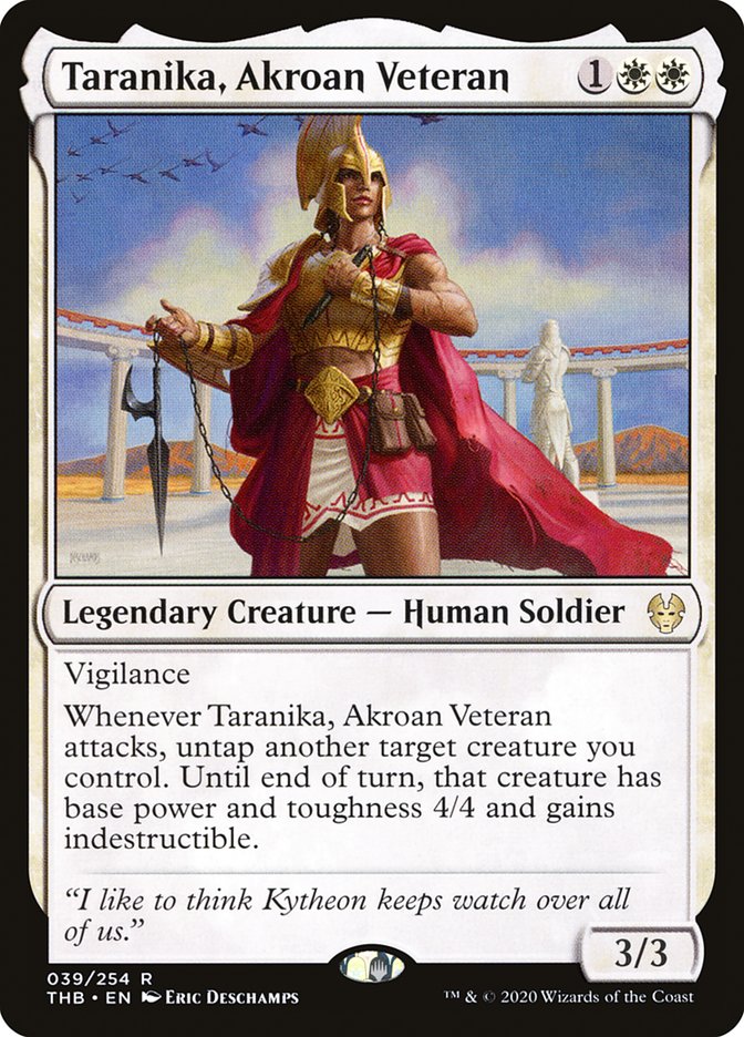 Taranika, Akroan Veteran [Theros Beyond Death] | Jomio and Rueliete's Cards and Comics