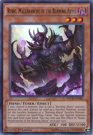 Rubic, Malebranche of the Burning Abyss [NECH-EN082] Ultra Rare | Jomio and Rueliete's Cards and Comics