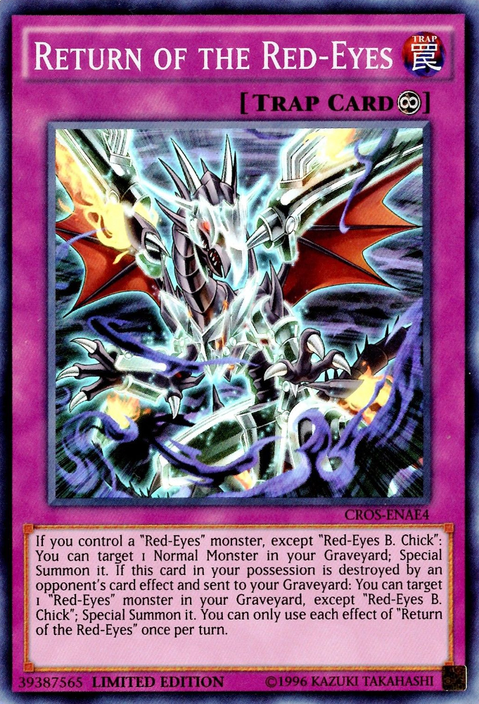 Return of the Red-Eyes [CROS-ENAE4] Super Rare | Jomio and Rueliete's Cards and Comics