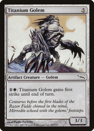 Titanium Golem [Mirrodin] | Jomio and Rueliete's Cards and Comics