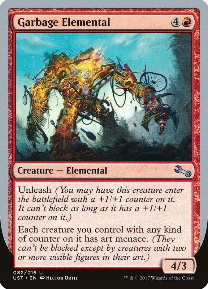 Garbage Elemental (4/3 Creature) [Unstable] | Jomio and Rueliete's Cards and Comics