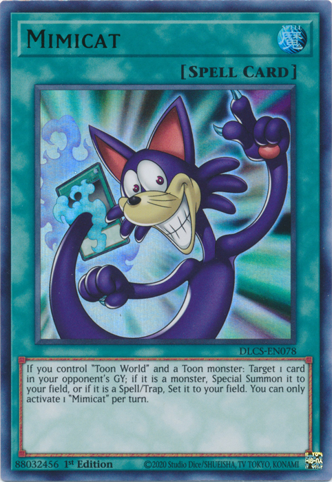 Mimicat (Green) [DLCS-EN078] Ultra Rare | Jomio and Rueliete's Cards and Comics