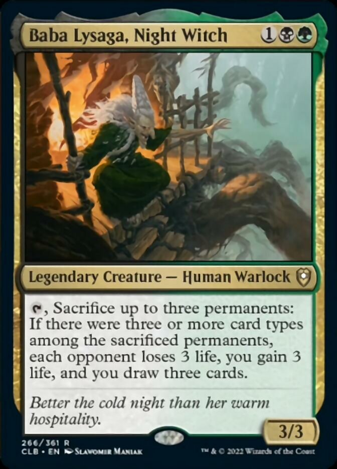 Baba Lysaga, Night Witch [Commander Legends: Battle for Baldur's Gate] | Jomio and Rueliete's Cards and Comics