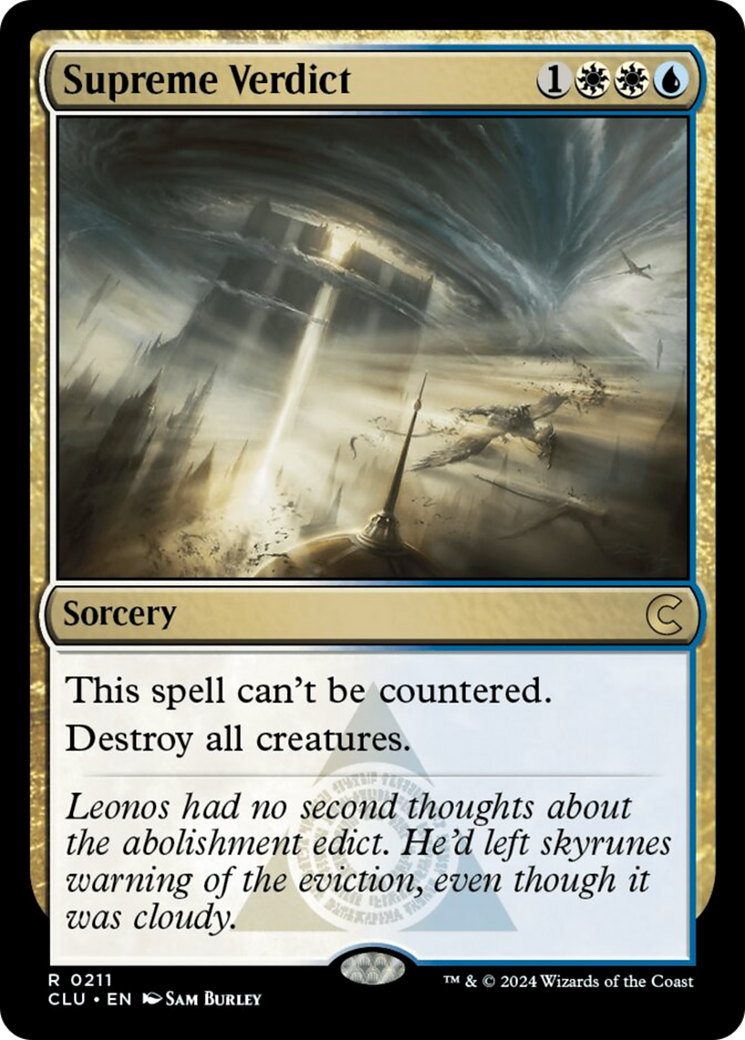 Supreme Verdict [Ravnica: Clue Edition] | Jomio and Rueliete's Cards and Comics