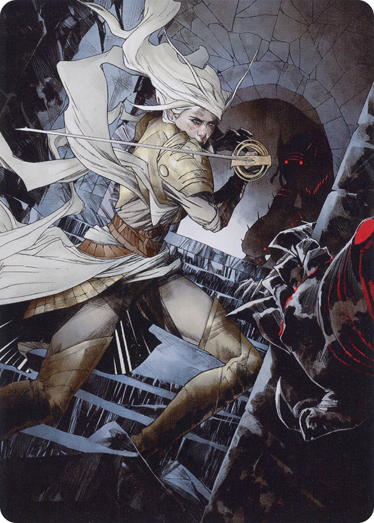 Thalia, Guardian of Thraben Art Card [March of the Machine Art Series] | Jomio and Rueliete's Cards and Comics