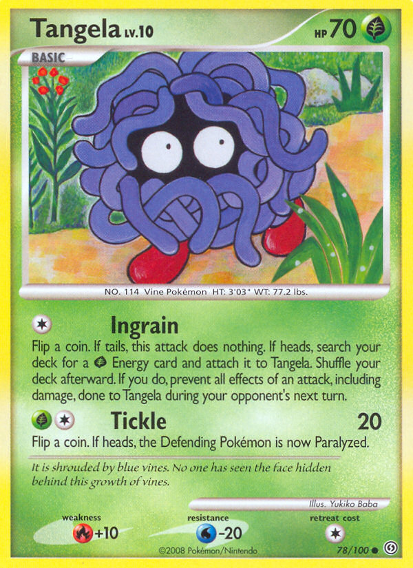 Tangela (78/100) [Diamond & Pearl: Stormfront] | Jomio and Rueliete's Cards and Comics
