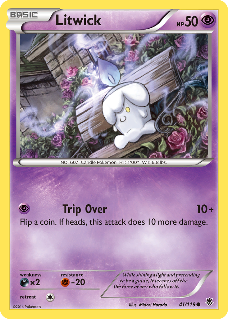 Litwick (41/119) [XY: Phantom Forces] | Jomio and Rueliete's Cards and Comics