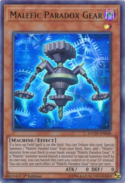Malefic Paradox Gear [DUOV-EN048] Ultra Rare | Jomio and Rueliete's Cards and Comics