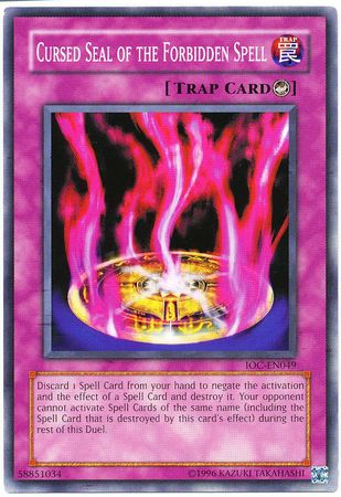 Cursed Seal of the Forbidden Spell [IOC-EN049] Common | Jomio and Rueliete's Cards and Comics