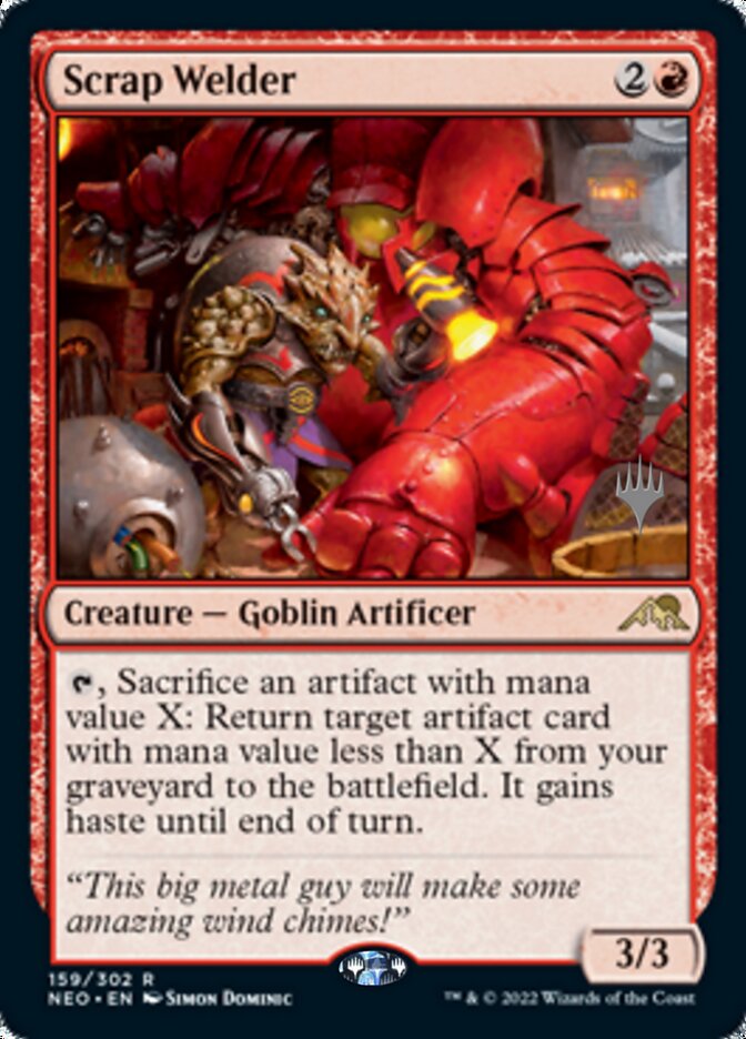 Scrap Welder (Promo Pack) [Kamigawa: Neon Dynasty Promos] | Jomio and Rueliete's Cards and Comics