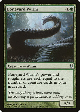 Boneyard Wurm [Duel Decks: Izzet vs. Golgari] | Jomio and Rueliete's Cards and Comics