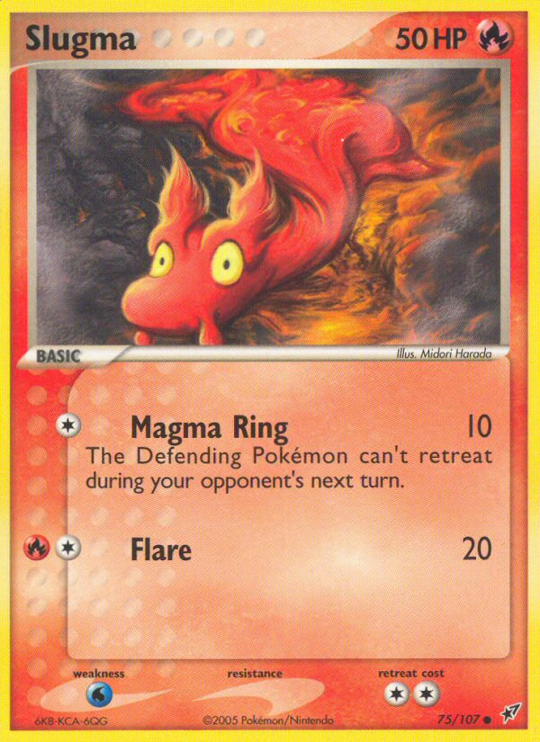 Slugma (75/107) [EX: Deoxys] | Jomio and Rueliete's Cards and Comics