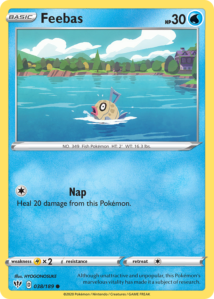 Feebas (038/189) [Sword & Shield: Darkness Ablaze] | Jomio and Rueliete's Cards and Comics