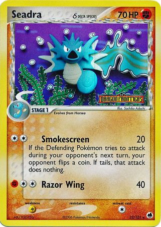 Seadra (22/101) (Delta Species) (Stamped) [EX: Dragon Frontiers] | Jomio and Rueliete's Cards and Comics