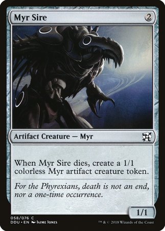 Myr Sire [Duel Decks: Elves vs. Inventors] | Jomio and Rueliete's Cards and Comics
