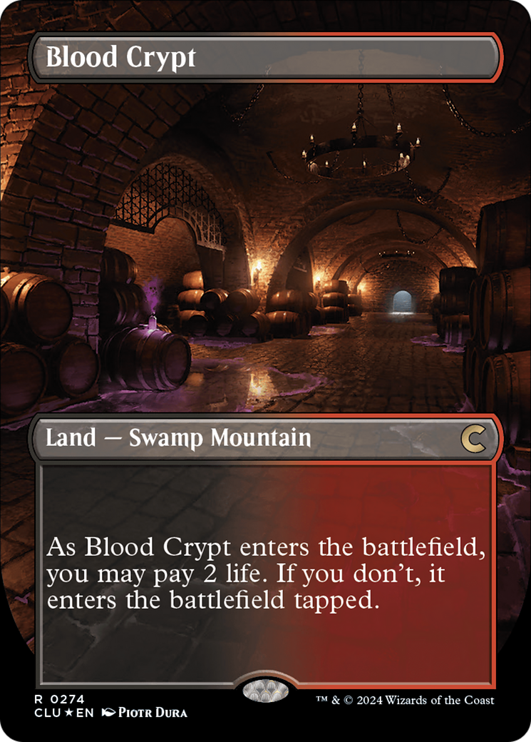 Blood Crypt (Borderless) [Ravnica: Clue Edition] | Jomio and Rueliete's Cards and Comics