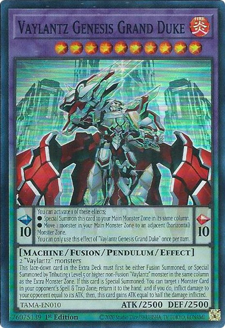 Vaylantz Genesis Grand Duke [TAMA-EN010] Super Rare | Jomio and Rueliete's Cards and Comics
