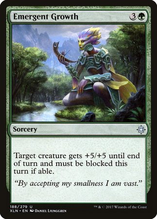Emergent Growth [Ixalan] | Jomio and Rueliete's Cards and Comics