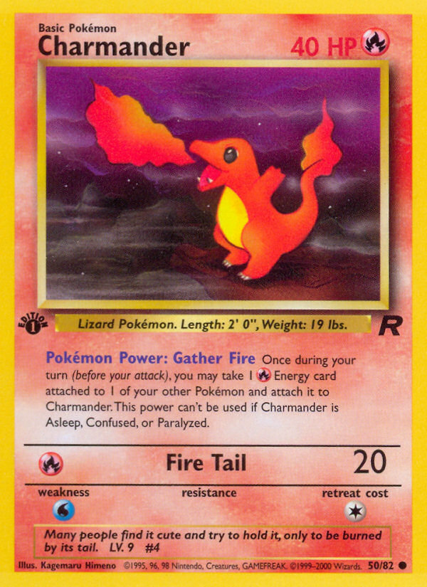 Charmander (50/82) [Team Rocket 1st Edition] | Jomio and Rueliete's Cards and Comics