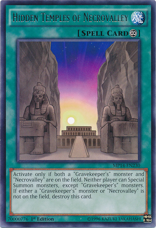 Hidden Temples of Necrovalley [MP14-EN230] Rare | Jomio and Rueliete's Cards and Comics