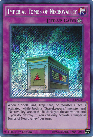 Imperial Tombs of Necrovalley [MP14-EN235] Secret Rare | Jomio and Rueliete's Cards and Comics