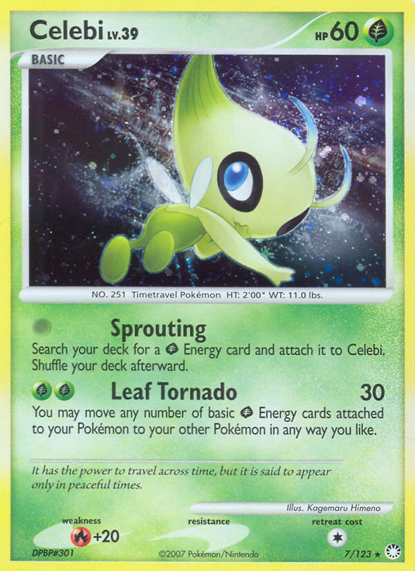 Celebi (7/123) [Diamond & Pearl: Mysterious Treasures] | Jomio and Rueliete's Cards and Comics