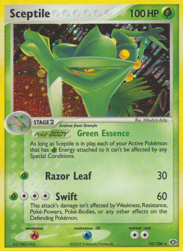 Sceptile (10/106) (Theme Deck Exclusive) [EX: Emerald] | Jomio and Rueliete's Cards and Comics